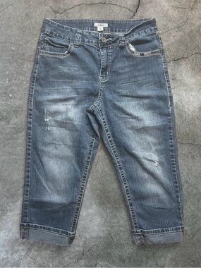 Cato Blue Baggy Jeans with White Stitching